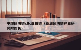 中部区块链cBc亚投链(亚洲区块链产业研究院院长)