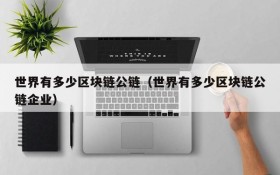 世界有多少区块链公链（世界有多少区块链公链企业）