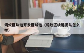 蚂蚁区块链开发区域链(蚂蚁区块链团队怎么样)