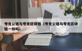 夸克公链与夸克区块链(夸克公链与夸克区块链一样吗)