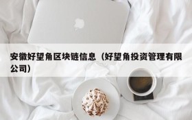 安徽好望角区块链信息(好望角投资管理有限公司)