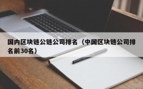 国内区块链公链公司排名(中国区块链公司排名前30名)