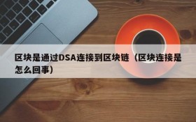 区块是通过DSA连接到区块链(区块连接是怎么回事)