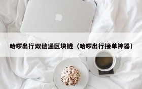 哈啰出行双链通区块链(哈啰出行接单神器)