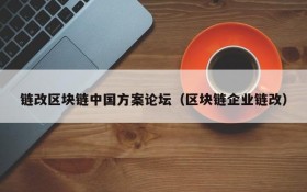 链改区块链中国方案论坛(区块链企业链改)