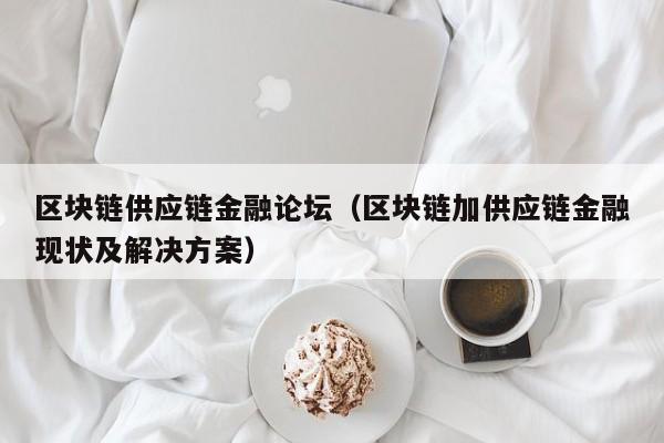 区块链供应链金融论坛（区块链加供应链金融现状及解决方案）