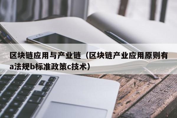 区块链应用与产业链（区块链产业应用原则有a法规b标准政策c技术）